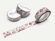 Washi tape "Automne Bohème" - Rouleau de papier adhésif décoratif - Automne, feuilles, citrouilles, chat, cozy - 15mm x 10m - Bullet Journal