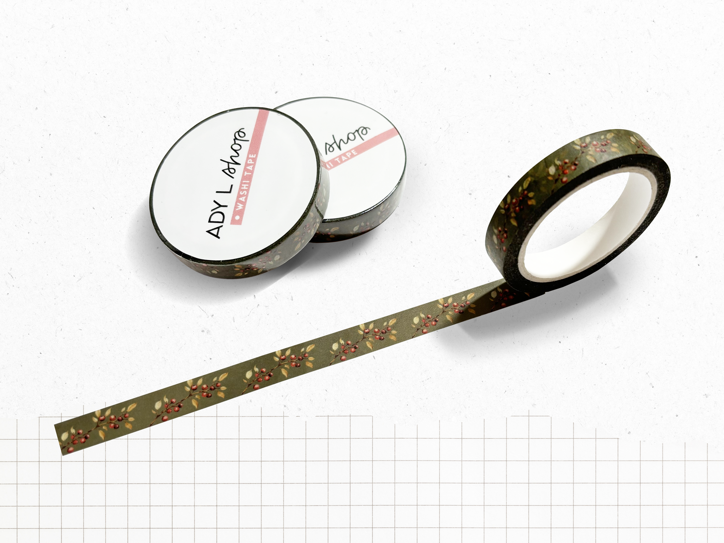 Washi tape - Cocooning Winter - Snowflake pattern - 15mm x 10m - Bullet Journal, scrapbooking, stationery