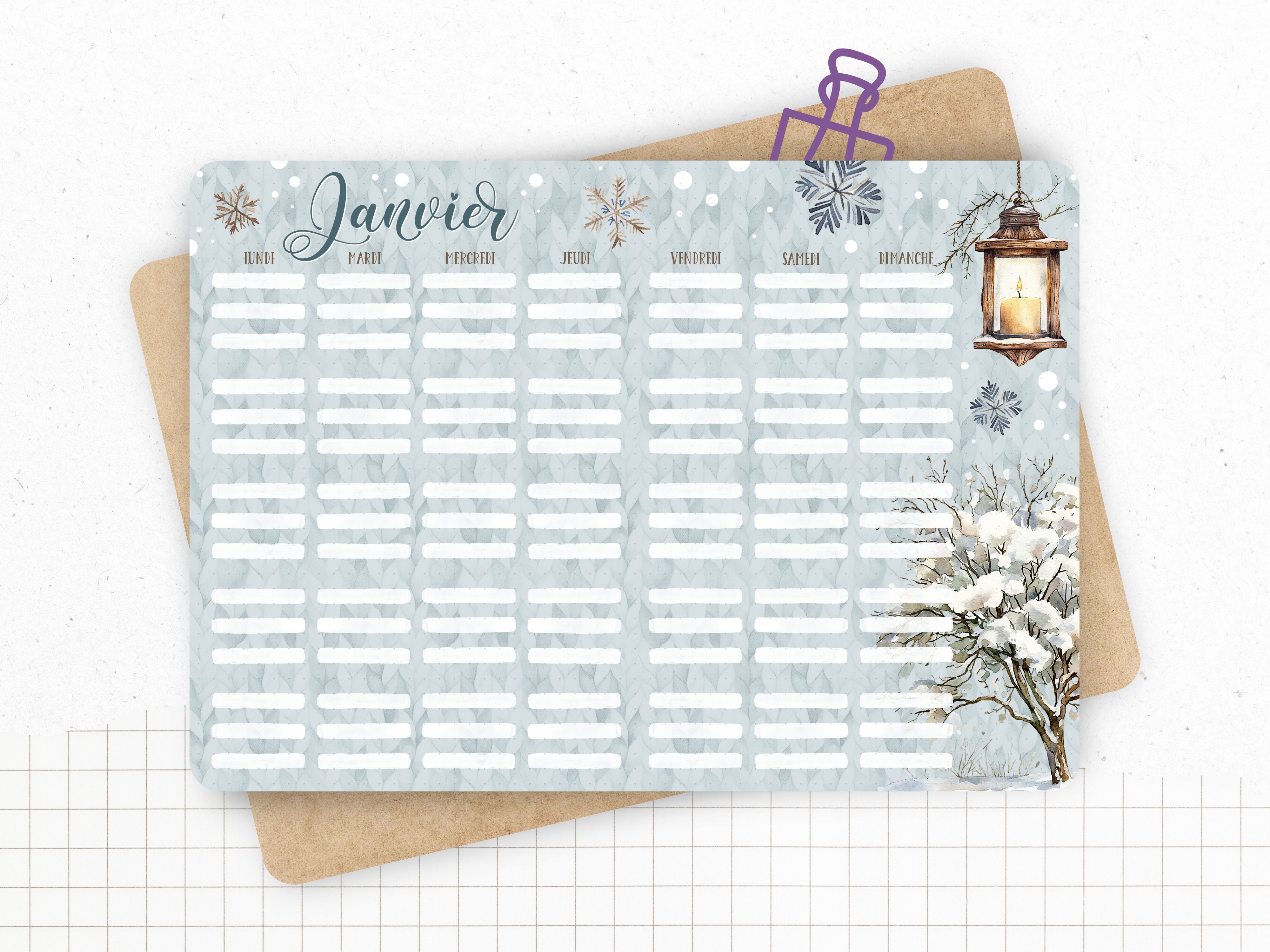 Calendrier "Hiver Cocooning"