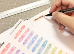 Planche de stickers "Headers aquarelle" - 20 autocollants en-têtes colorés - Titre, headers - Bullet Journal & Planner - Journaling