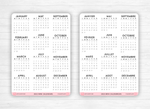 2023 Mini calendar stickers - With or without a header - different header fonts, Bullet Journal & Planner sticker sheet - Journaling