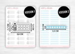 Stickers trackers "eau" - Tracker hydratation - 2 versions différentes - Bouteille d'eau, gouttes d'eau - Bullet Journal & Planner