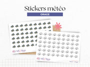 Weather stickers - icons - colors or black and white - different options - Bullet Journal & Planner - Doodles - Journaling