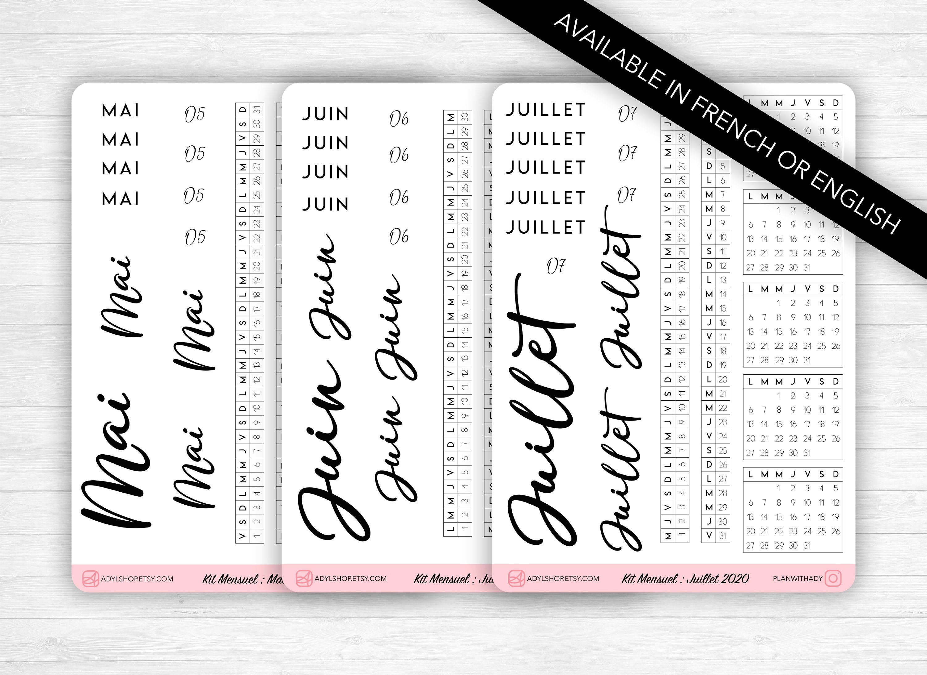 Kit d'autocollants de journalisation imprimables Planner Life Autocollants  de journal Kit de planificateur décoratif Fichiers de découpe de silhouette  Cricut png -  France