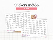 Weather stickers - icons - colors or black and white - different options - Bullet Journal & Planner - Doodles - Journaling
