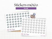 Weather stickers - icons - colors or black and white - different options - Bullet Journal & Planner - Doodles - Journaling