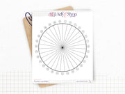 Sticker tracker circulaire - Tracker mensuel - rond - mood tracker, sleep tracker - pour carnet A5 - Bullet Journal & Planner