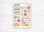 Stickers - Color Palette "Winter Foliage" - Geometric shapes - headers - Bullet Journal, planner sticker sheet - Journaling