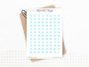 Stickers chiffres 1 à 31 - Mini stickers ronds 1cm - 3 séries de 31 stickers (3 mois) - Papier matte blanc - Bullet Journal & Planner