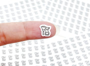 Mini icon stickers - Cleaning - Planner stickers - Minimal, functional stickers - Bullet Journal - Sticker sheet - 77 mini icons