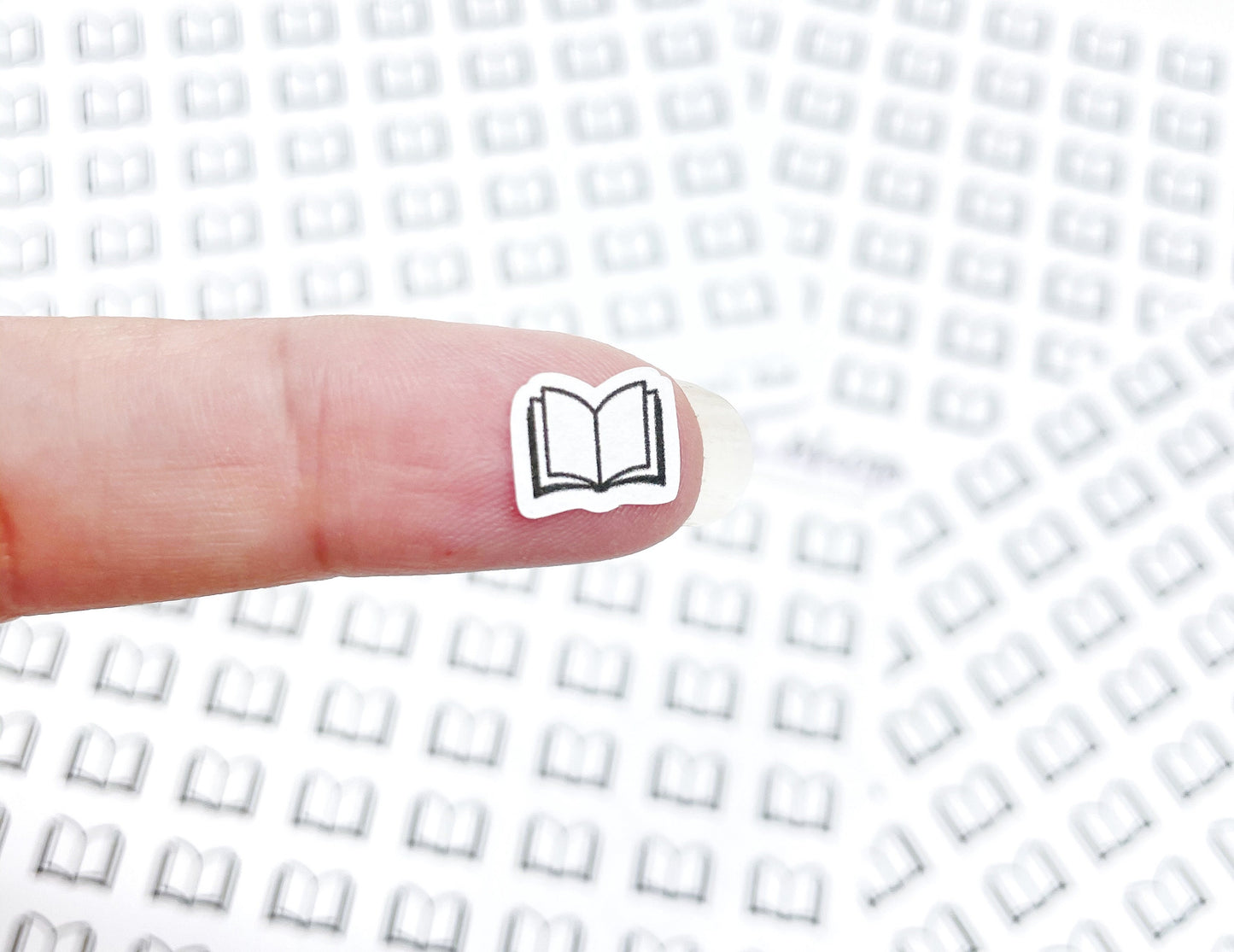 Planche de stickers mini icônes "livre" - Lecture, livres, bouquins - Mini icon - Planner stickers - Minimal stickers - Bullet Journal