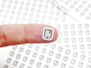 Mini icon stickers - eBook - Reading - Planner stickers - Minimal, functional stickers - Bullet Journal - Sticker sheet - 77 mini icons