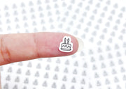 Mini icon stickers - Birthday Cake - Planner stickers - Minimal, functional stickers - Bullet Journal - Sticker sheet - 70 mini icons