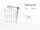 Planche de mini stickers "notes"- Papier autocollant blanc ou transparent - Planner stickers - Minimal - Bullet Journal