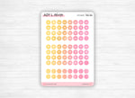Stickers dates ronds, dégradé de couleurs, différentes couleurs disponibles, Bullet Journal & Planner