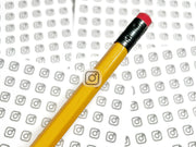 Planche de stickers mini icônes "Instagram" - Réseau sociaux - 104 stickers - Mini icon - Planner stickers - Minimal - Bullet Journal